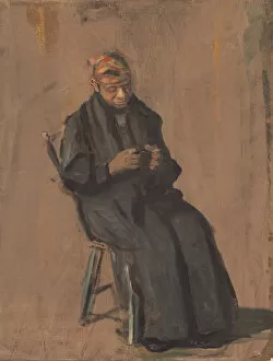Images Dated 6th April 2021: The Chaperone, c. 1908. Creator: Thomas Eakins