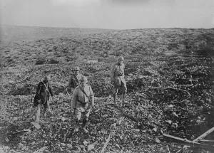 Stretcher Prints: Chaplain & stretcher bearers, France