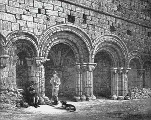 Af Lydon Prints: Chapter House, Kirkstall Abbey, c1880, (1897). Artist: Alexander Francis Lydon