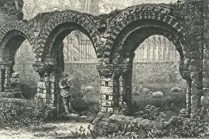 Henry Viii Gallery: Chapter House, Much Wenlock Abbey, c1870