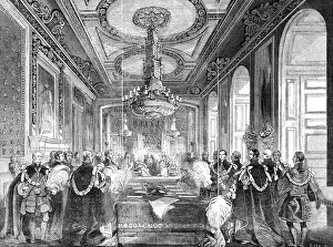 Chandeliers Gallery: Chapter of the Order of the Garter: Investiture of the King of the French, 1844