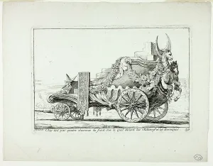 Vien Joseph Marie I Prints: Char tiré par quatre chevaux de front