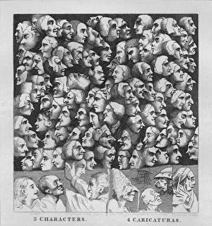 Anibale Caracci Gallery: Characters and Caricaturas, 1807, (1827). Creator: Thomas Cook