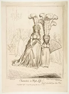 Gillray Collection: Characters in High Life, June 20, 1795. Creator: James Gillray