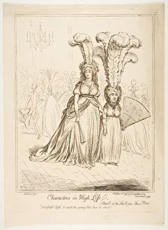 Gillray Collection: Characters in High Life, June 20, 1795. Creator: James Gillray