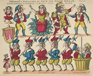 Characters, from Jack the Giant Killer, Plate 4 for a Toy Theater, 1870-90