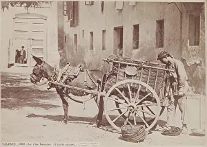 Juan Laurent Prints: Charcoal Seller, Valencia, c1885. Creator: Juan Laurent