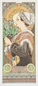 Mucha Gallery: Chardon de Greve. (Thistle from the Sands), 1902. Creator: Mucha, Alfons Marie (1860-1939)