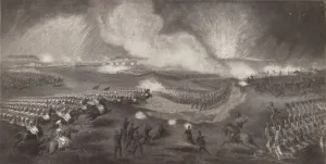 George Baxter Prints: Charge of the British Troops on the Road to Windlesham, April 24, 1854, 1854 (1909)