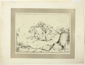 Charge, from the first issue of Specimens of Polyautography, 1803. Creator: Robert Ker Porter