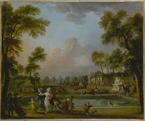 Bourbon Louis De Prints: The Charge of Prince of Lambesc in the Tuileries Gardens