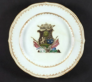 Dish Prints: Charger, about 1770. Creator: Unknown