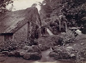 Waterwheel Prints: Chargford, Holy S. Mill, 1870s. Creator: Francis Bedford