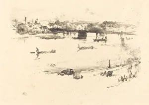 Charing Cross Railway Bridge, 1896. Creator: James Abbott McNeill Whistler Charing Cross Railway Bridge, 1896. Creator: James Abbott McNeill Whistler