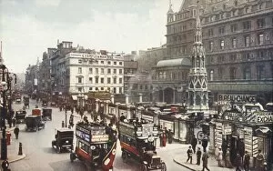Charing Cross and the Strand, London, c1910. Creator: Unknown