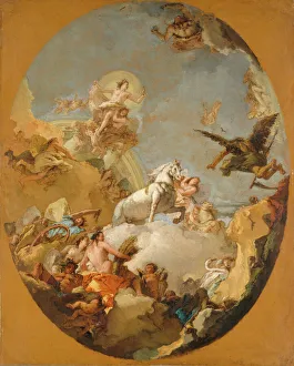 Tiepoli Prints: The Chariot of Aurora, 1760s. Creator: Giovanni Battista Tiepolo