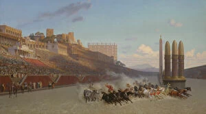 Chariots Collection: Chariot Race, 1876. Creator: Jean-Leon Gerome