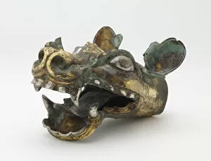 Fierce Gallery: Chariot shaft fitting in the form of a dragon head, Late Eastern Zhou dynasty, ca