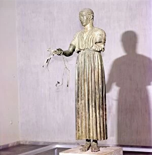 Charioteer Gallery: The Charioteer Bronze, Delphi, Greece, c475BC-470 BC