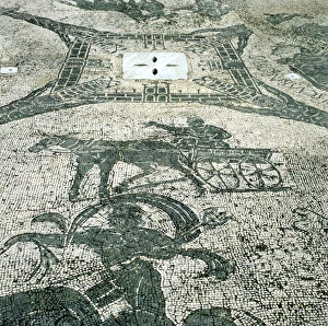 Charioteer Gallery: Chariotieer, mosaic, Cisarii, Ostia, Italy, c1st Century
