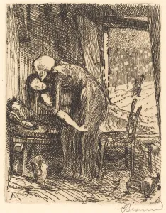 Besnard Albert Prints: Charitable, 1900. Creator: Paul Albert Besnard