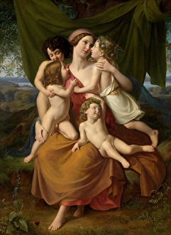Arm Around Prints: Charity, 1828. Creator: Wilhelm Schadow