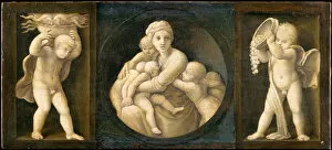 Destitution Gallery: Charity (Baglioni family Altarpiece, predella panel), 1507