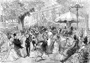 Charity Event Prints: A charity fete in the Champs Elysees, 1874. Creator: Unknown