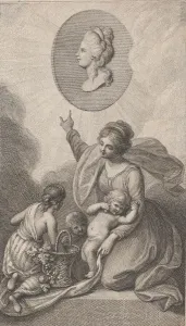 Bartolozzi Francesco Prints: Charity, from L Amico di fanciulli (Childrens Friend), 1788