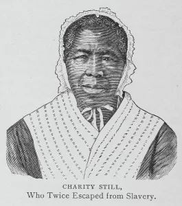 Nichols Prints: Charity Still, who twice escaped from slavery, 1897. Creator: Unknown