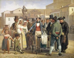 Shoe Polish Prints: A Charlatan Selling Blacking in the Piazza Barberini in Rome