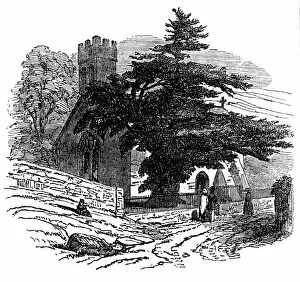 Charlecombe Church, near Bath, 1845. Creator: Unknown