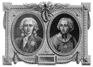 Minister Of Finance Gallery: Charles Alexandre de Calonne and Lomenie de Brienne, French statemen, 18th century (1882-1884)