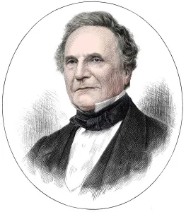 Maths Prints: Charles Babbage (1791-1871) English mathematician and pioneer of computing, 1871