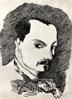 Baudelaire Prints: Charles Baudelaire (1821-1867). Artist: Toulouse-Lautrec, Henri, de (1864-1901)