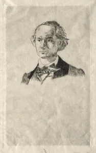 Edouard Manet French Prints: Charles Baudelaire, 1865. Creator: Edouard Manet (French, 1832-1883)