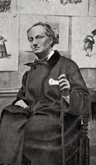 Charles Pierre Gallery: Charles Baudelaire, French poet and art critic, 1857