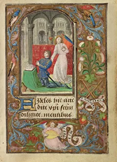 Burgundian Prints: Charles the Bold Presented by an Angel; Prayer Book of Charles the Bold