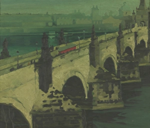 Wenceslaus Prints: Charles Bridge in Prague, c1900-1949. Creator: Rene Leclercq