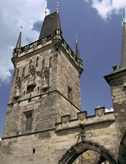 Stredocesky Prints: Charles Bridge Tower, Prague, Czech Republic