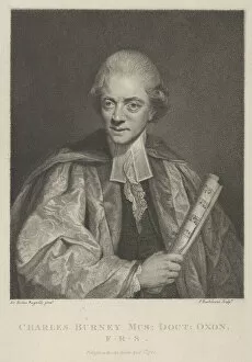 Oxford University Collection: Charles Burney, April 1, 1784. April 1, 1784. Creator: Francesco Bartolozzi