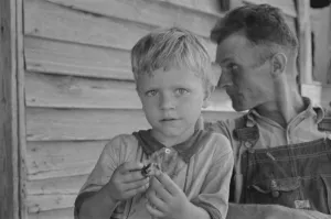 Evans Walker Prints: Charles Burroughs and Floyd Burroughs, Hale County, Alabama, 1936. Creator: Walker Evans