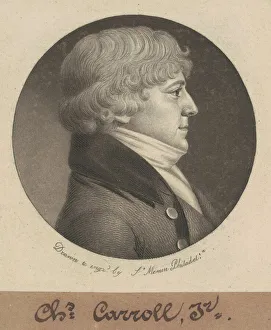 Carroll Charles Prints: Charles Carroll, Jr. 1800. Creator: Charles Balthazar Julien Fevret de Saint-Mé