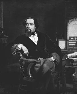 Charles Dickens (1812-1870), 1859, (1912). Artist: William Powell Frith