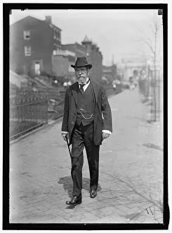 Chief Justice Prints: Charles Evans Hughes walking away from Union Station