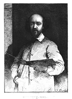 Charles Chaplin Prints: Charles Francois Daubigny, 1862. Creator: Unknown