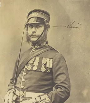 Crimea Ukraine Prints: Charles Hind, General, 1855. Creator: Roger Fenton