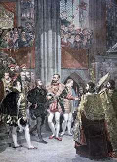 Charles I and Charles Quint in the Basilica of Saint Denis, Paris, 1893 Charles I and Charles Quint in the Basilica of Saint Denis, Paris, 1893