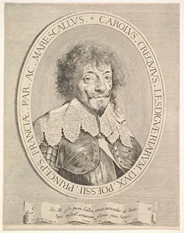 Charles I de Créquy, duc de Lesdiguières, 1633. Creator: Claude Mellan Charles I de Créquy, duc de Lesdiguières, 1633. Creator: Claude Mellan