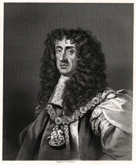 W Holl Gallery: Charles II, King of Great Britain and Ireland, 19th century.Artist: W Holl